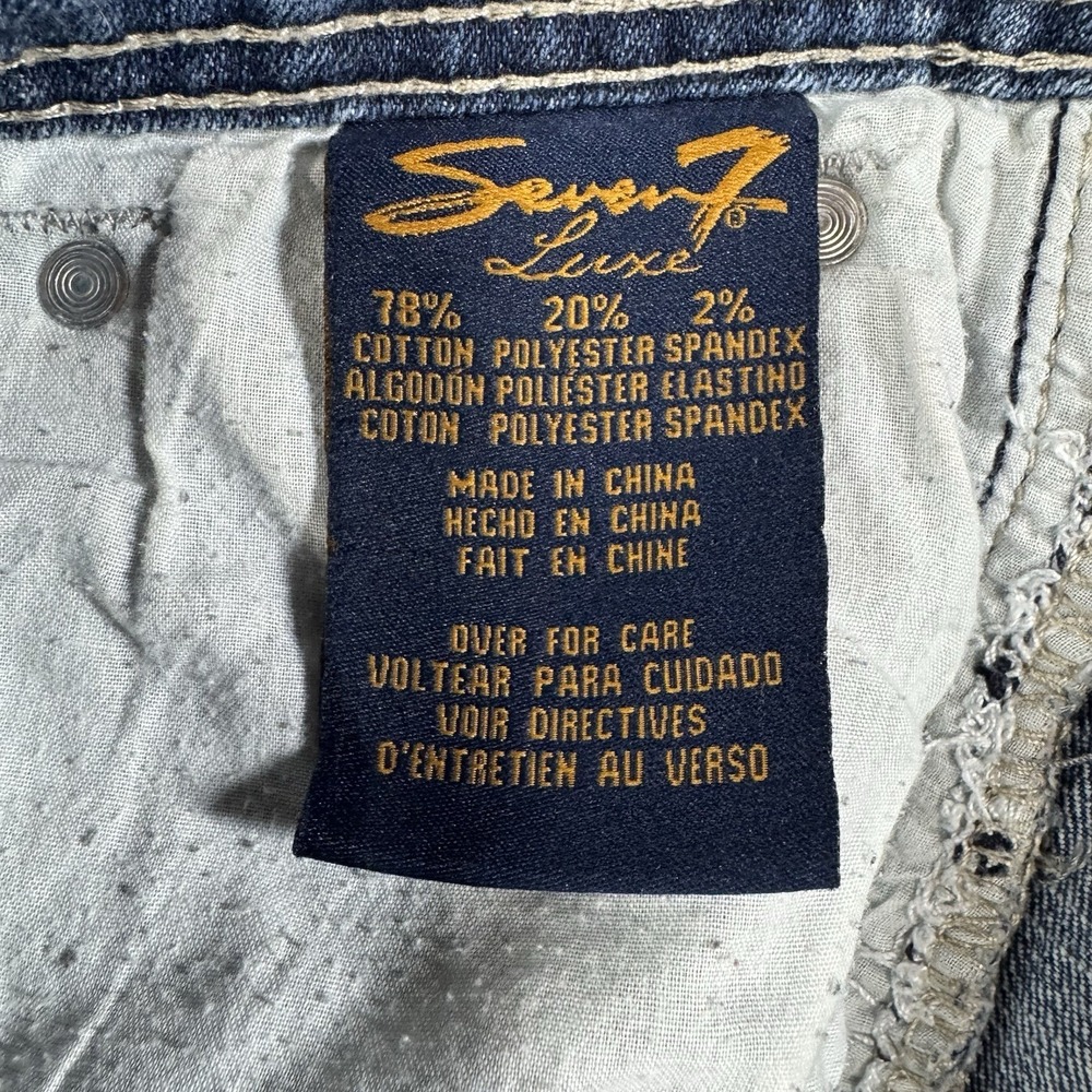 Seven7 Women's Jeans Classic Straight Denim Size 24 Inseam - Picture 11 of 12
